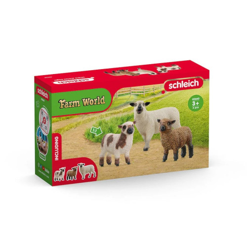 Set 3 Oi Prietene, Schleich 42660 - Figurină animale de fermă - element galerie