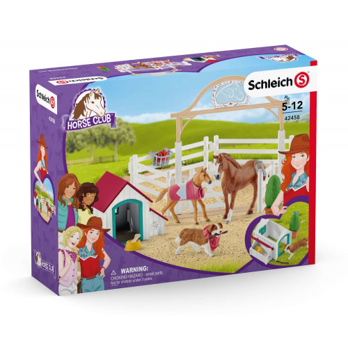 Set figurine Schleich 42458 - Calul lui Hannah cu catelusa - element galerie