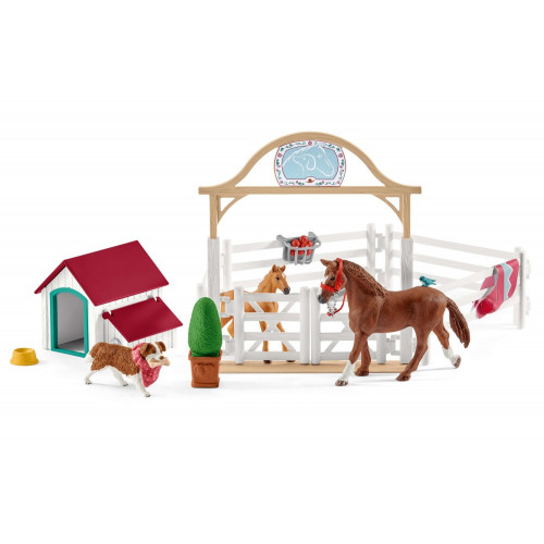 Set figurine Schleich 42458 - Calul lui Hannah cu catelusa - element galerie