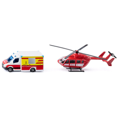 Elicopter de salvare Eurocopter EC 145 din set Siku 1748