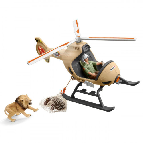 Set Schleich 42476, Salvarea animalelor cu elicopterul