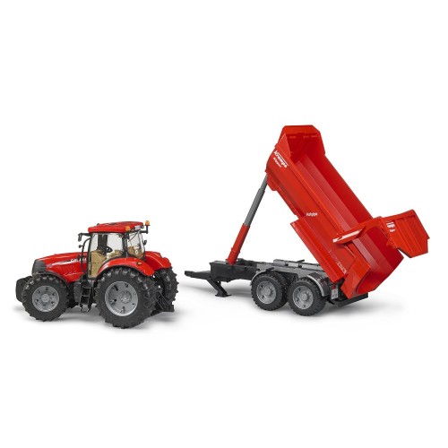Tractor Bruder Case IH Puma CVX 230 cu remorca basculabila Krampe  - element galerie