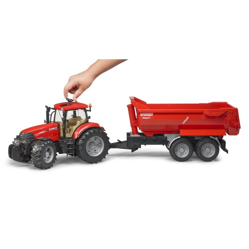 Tractor Bruder Case IH Puma CVX 230 cu remorca basculabila Krampe  - element galerie