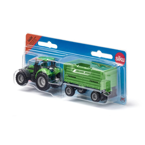 Tractor DEUTZ-FAHR cu remorca Fortuna pe 2 axe - Siku 1606 - element galerie