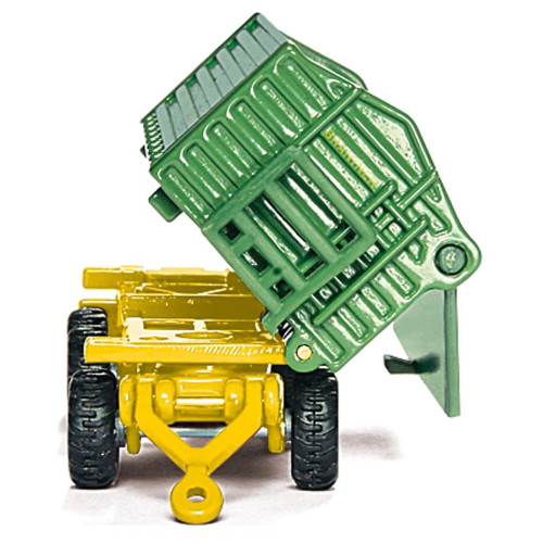 Tractor John Deere cu incarcator frontal si remorca, Siku 1843 - element galerie