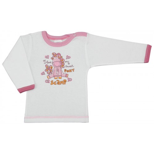 Tricou cu capsă simplă la umăr/Basic