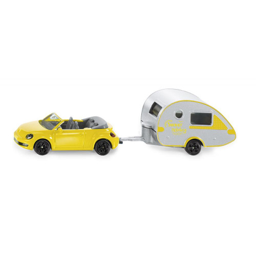 VW Beetle cu rulota, Blister, Siku 1629