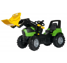 Tractor cu pedale Rolly Toys 710034, Deutz Agrotron 7250 TTV cu incarcator frontal