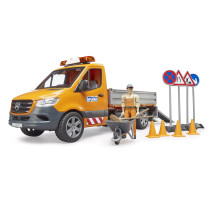 Camion Bruder MB Sprinter Comună cu muncitor și lumini