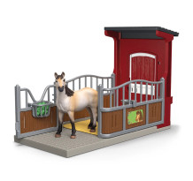 Ponybox Schleich cu iapă Mustang și accesorii