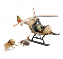 Set Schleich 42476, Salvarea animalelor cu elicopterul