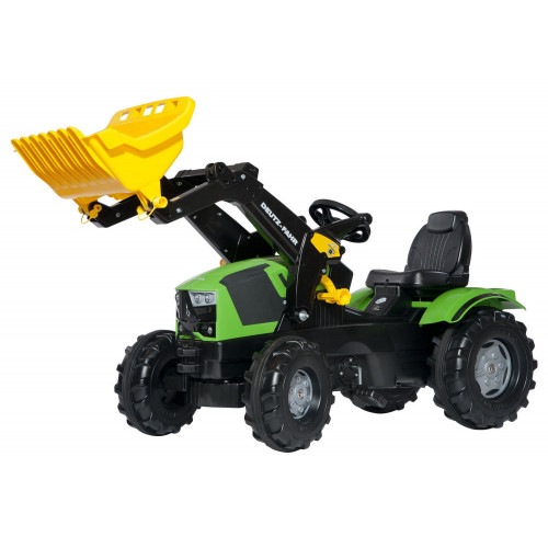 Tractor cu pedale Rolly Toys 611201, Deutz-Fahr 5120 cu incarcator frontal