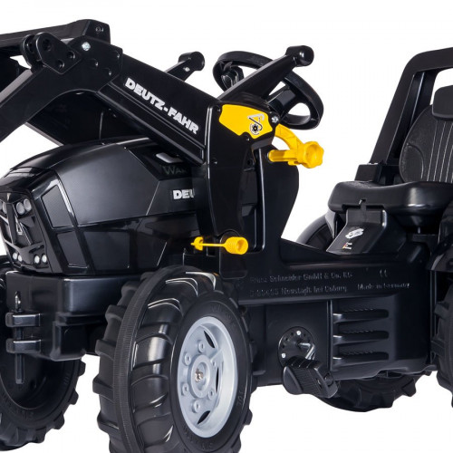 Tractor cu pedale Rolly Toys 710348, Deutz-Fahr Agrotron TTV Warrior cu incarcator frontal