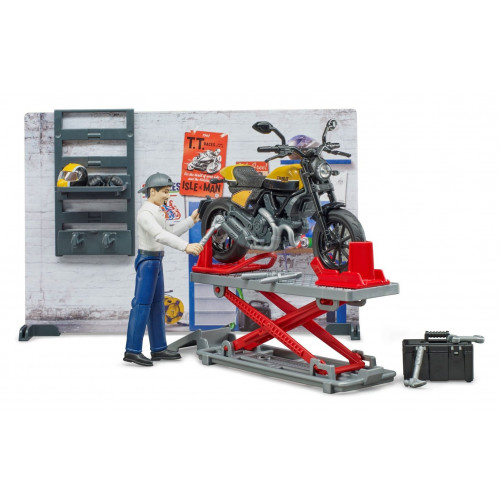 Set atelier de service motociclete Ducati, Bruder 62102