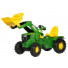 611096 - Tractor cu pedale Rolly Toys, John Deere 6210R cu incarcator frontal