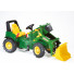 710126 - Tractor cu pedale Rolly Toys, John Deere 7930 cu anvelope pneumatice, schimbator de viteze si frana