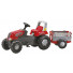 800261 - Tractor cu pedale Rolly Toys Junior cu remorca Farm Trailer
