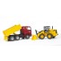 Bruder 02752 - Camion MAN TGA basculabil si Excavator FR130