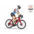 Figurina ciclist cu bicicleta de curse, Bruder 63110
