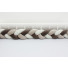 Protectie laterala patut Scamp, impletita, 210 cm, alb-bej-maro