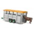 Remorca transport animale cu figurina vaca, Bruder 02227