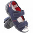 Sandale baietel cu scai, din material textil, bleumarin, REB5260