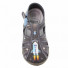 Sandale baietel REB5251, cu catarama, din material textil, gri, Space