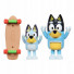 Set 2 figurine Bluey, Bandit si Bluey cu skateboard 13042