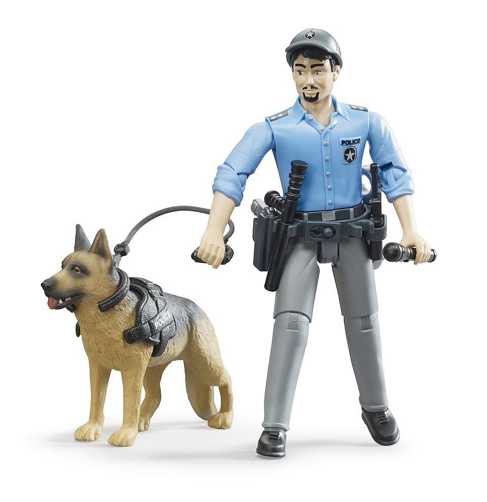 Figurina politist cu caine, Bruder 62150