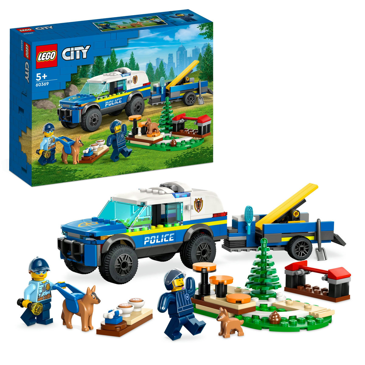 LEGO City - Antrenament canin al politiei mobile 60369, 197 piese