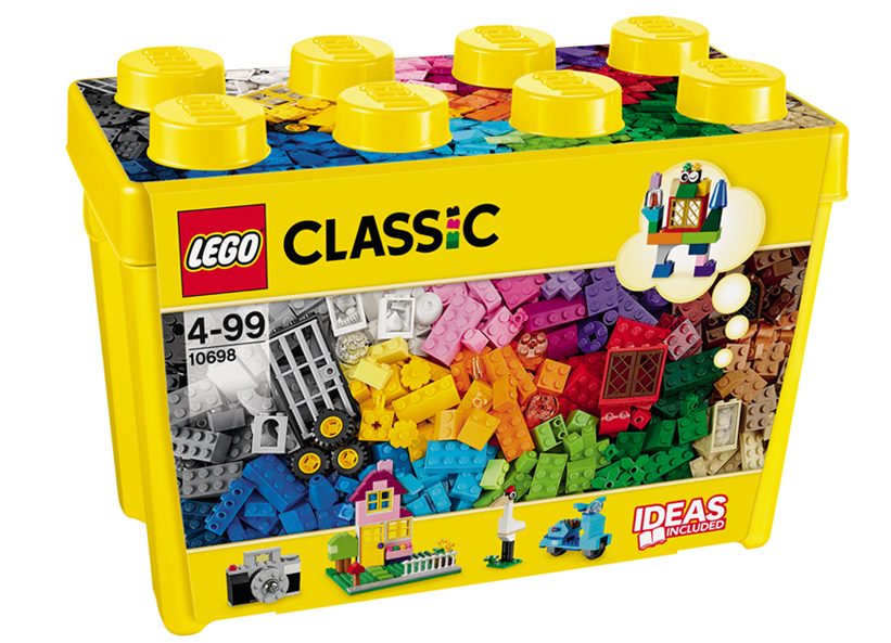 LEGO Classic, Cutie mare de constructie creativa 10698, 790 piese