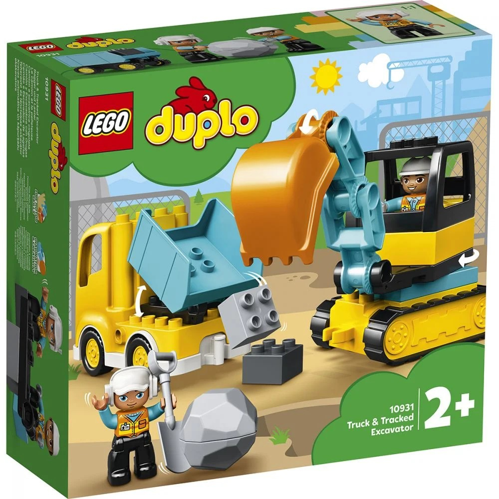 LEGO DUPLO, Camion si excavator pe senile 10931, 20 piese