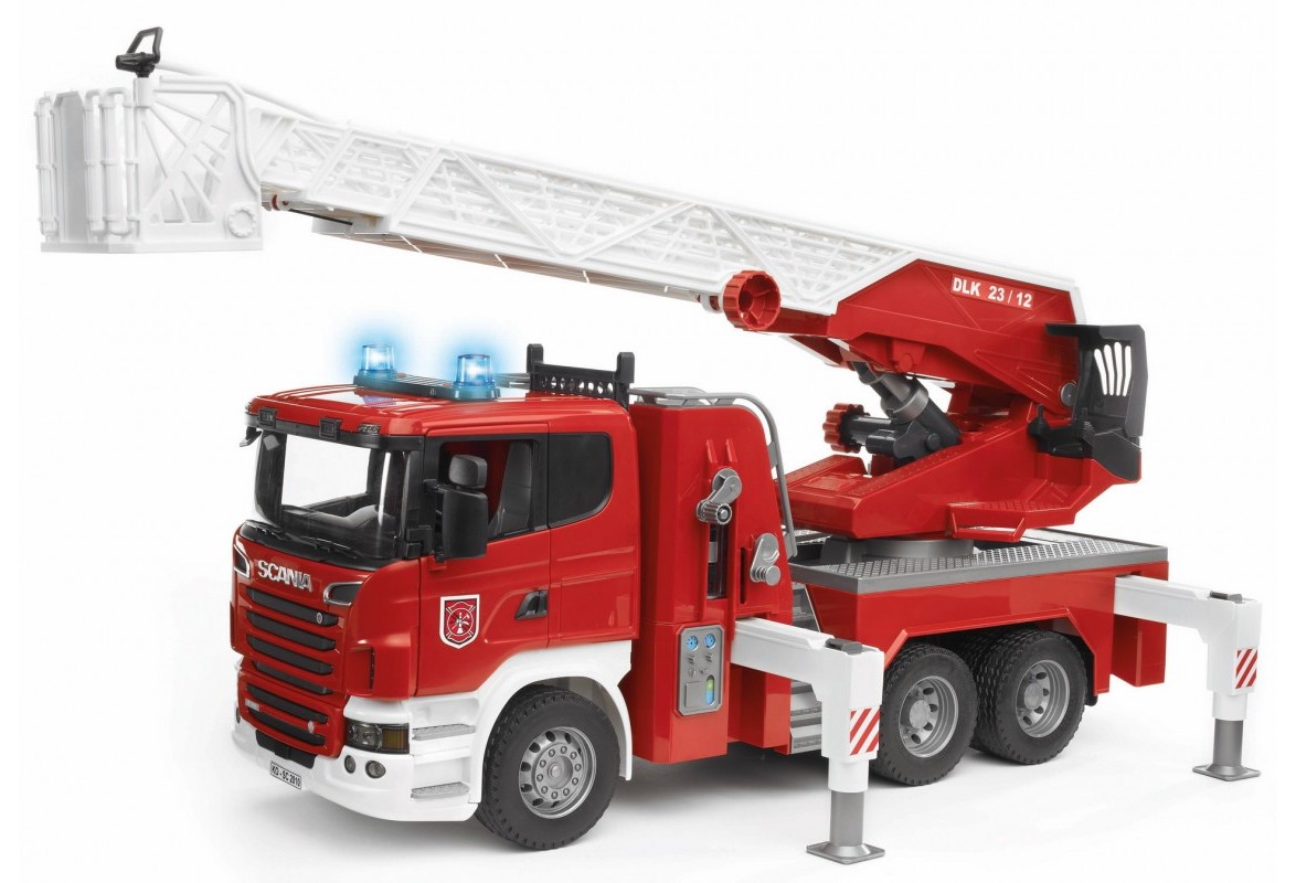 Camion de pompieri Scania cu pompa de apa, Bruder 03590