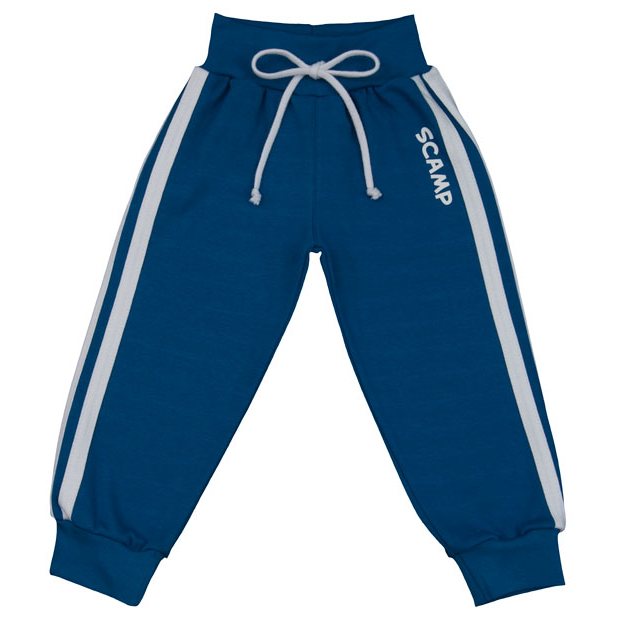 Pantaloni trening cu banda lata in talie, albastru inchis